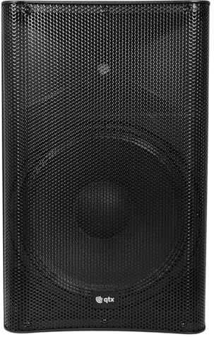 QUEST-15A 15 Inch Active PA Speaker, Professional Commercial Grade, Black, with Media Player and USB Input