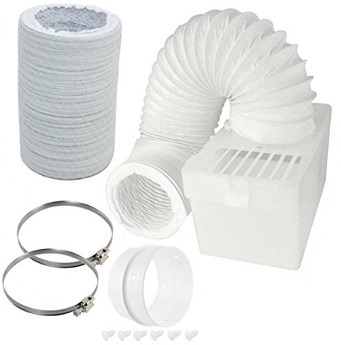 Spares2go Boîte de condensation et extra long kit de tuyaux avec bague de connexion pour Bush sèche-linge (10,2 cm/100 mm de diamètre/6 m Tuyau)