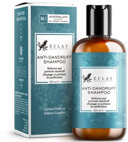 Anti-Dandruff Shampoo for Women & Men - 5X More Potent for Flaky/Itchy/Dry Scalp - Sulphate-Free - 100% Vegan/Dermatologist Developed