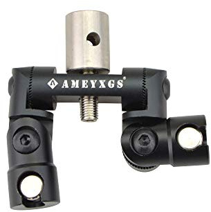 ZSHJG Bogenschießen Stabilisator Doppelseite V-Bar Balancer Schnell trennen Bogenschießen Einstellbar Compound Recurve Bogen Zubehör