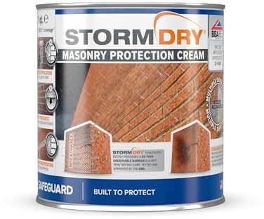 Stormdry Brick Sealer - Clear Brick, Stone, Concrete & Masonry Waterproofer - 25-Year Certified Waterproofing Protection Against Penetrating Damp - 1 Quart