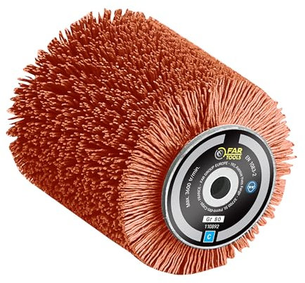 Fartools Spazzola abrasiva in nylon Ø 80 mm – L 100 mm per decrassare/sgrassare/pulire