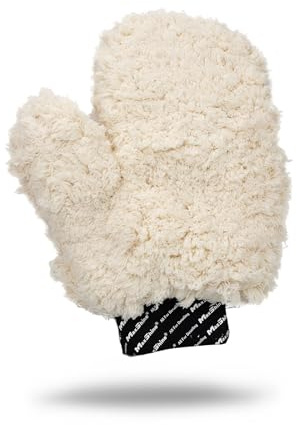 Maxshine Universal Ultra-Plush Microfiber Car Wash Mitt with Thumb – Super Absorbent, Ultra-Soft Wash Mitt for Scratch-Free Car Washing – Comfortable, Washable & Reusable Mitt for Auto Detailing