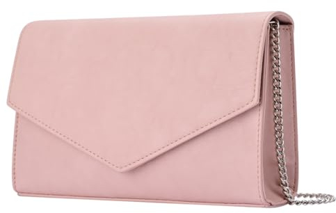 GM LIKKIE Clutch-börse für Damen, Abendtasche, Umhängetasche, faltbar, PU-Leder, Pink (rose), Medium