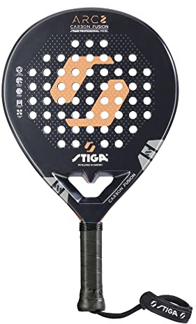 STIGA Padelschläger ARC 2, Padelschläger mit großzügiger Schlagfläche - Schwarz/Chrom