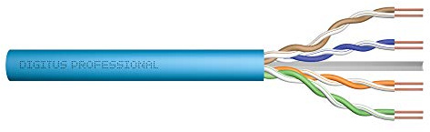 Digitus - Bulkkabel - 305,0m - U/utp, Nicht Abgeschirmt - Simplex - Cat 6a - Robust - Hellblau, Ral 5012 (dK-1614-A-VH-305)