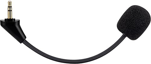 Replacement Game Microphone for HyperX Cloud Alpha & Alpha S Gaming Headset - Detachable 3.5mm Boom Mic for PS4 PS5 Xbox One PC