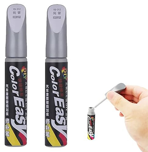 Auto-Lackstift, Lack Reparaturstift, Kratzerentferner - 2er Set, Silber