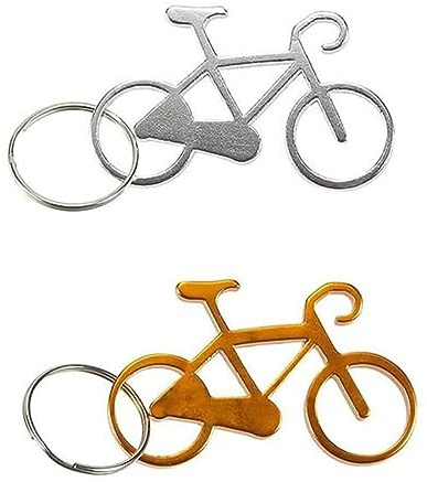 LYQNIHOB Fahrrad Bier Flaschenöffner-Set: 2 Schlüsselanhänger mit praktischem Bieröffner Perfekte Geschenkidee für Sammler, Partys, Hochzeiten und Bars