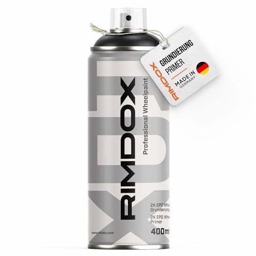 RIMDOX 2K Multi Wheel Grundierung | Haftungs- & Korrosionsschutz auf schwierigen Untergründen | für Lackierung von Rädern & Auto-Teilen | anthrazit matt | 1x400ml Spraydose