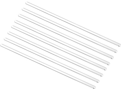 sourcing map 3.3 Baguette En Verre Borosilicate De 11,8 De Longueur Et De 8 mm De Diamètre, Outils De Mélange, 8 Pièces