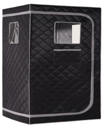 spa de sauna en casa, Tienda de sauna de portátil, tienda de sauna for 2 personas tamaño completo doble, sauna Tentull Body Home Spa for relajación desintoxicación sin ( Color : Black Gray , Size : 1