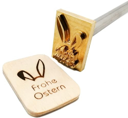 Brandstempel mit dem Motiv Frohe Ostern Austauschplatte für 300W Brennkolben