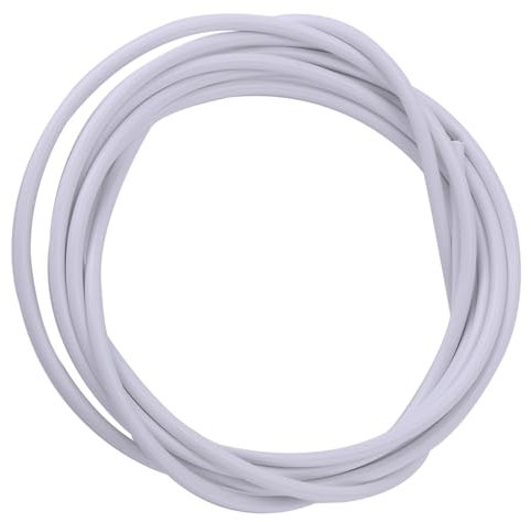Fahrrad-Bremszug-Set, Hochwertiges Gummi-Spiralstahlkabel für Rennrad-MTB-Fahrräder, Farbechte und Robuste Fahrradausrüstung (Weiß)