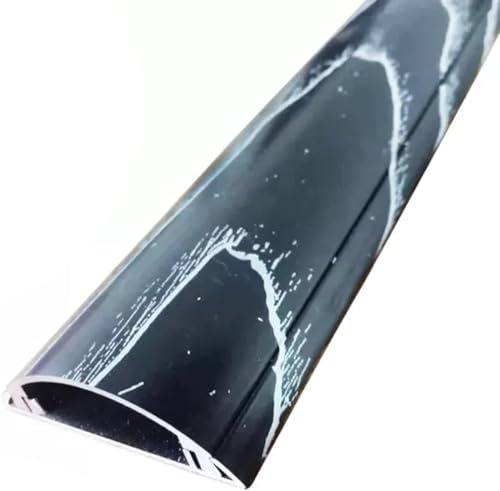 Cable Trough Wall Adhesive, Metal Wire Sleeve Management Concealer For Concealing Wire Conduit Cable Speaker Lines(Schwarz,Width 98mm)