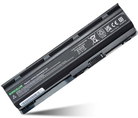 BORSCELLOR MU06 CQ42 593553-001 Batterie MU09 Remplacement pour Ordinateur Portable HP G62 Pavilion G6 G7 593554-001 593562-001 636631-001 HSTNN-LB0W HSTNN-DBOW HSTNN-Q62C CQ32 CQ43 CQ56 CQ62 CQ72 CQ5