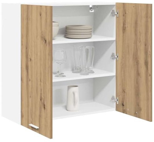 vidaXL Hängeschrank Artisan-Eiche 80 x 31 x 80 cm Holzwerkstoff