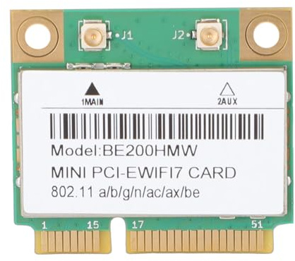 VBESTLIFE Carte sans Fil WiFi 7, Carte Réseau PCIE Bluetooth 5.4 avec Technologie MU MIMO, pour Ordinateur Portable Wins 10 11 PC de Bureau