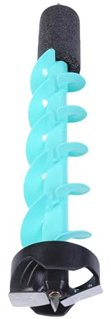 Broca de Barrena de Hielo Eléctrica, Taladro de Nailon Flotante con Hoja Incisiva de 5 Pulgadas para Capa de Hielo de Aguas Profundas, Adecuado para Entusiastas de la Perforación