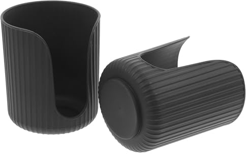 Porta Tazzine da Tavolo in Pp Nero, 2 Pezzi per Bicchieri 3-4oz | Accesso Rapido ai Bicchieri di Carta, Finitura Raffinata senza Bave, Ordine Pratico Sul Piano Cucina