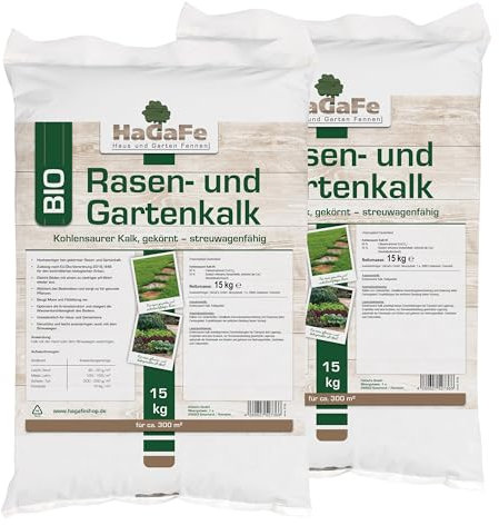 HaGaFe Bio Rasenkalk & Gartenkalk Kalk, Gewicht: 30 Kg Für 600 M²