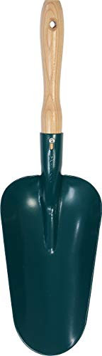 Leborgne, Pelle à terreau, Manche Bois percé, Tête en Acier, Poids 0,5 kg, pour mélanger Le terreau, Les écorces, Les copeaux de Bois… et ramasser Les Cendres