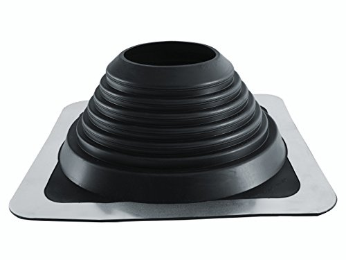 FOLNET Rohrmanschette Dachdurchführung EPDM quadratisch 171-330 mm | Kabel- Rohrdurchführung Dichtungsflansch für Blechdachdeckungen Blechpfannen Trapezblech Doppelstehfalz EPDM 3 bis 724 mm