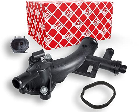 Febi bilstein 103086 Brida de agua de refrigeración con junta, 1 unidad