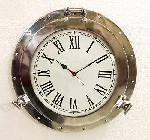 Antique Marine Brass Ship Porthole Clock 20 Nautical Wall Clock Home Decor