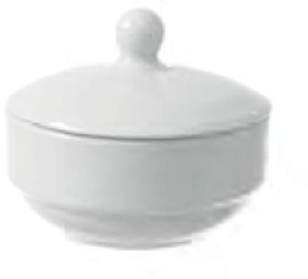 Fine Dine 799338 Bianco Sugar Bowl, 100mm Diameter, 85mm Height,