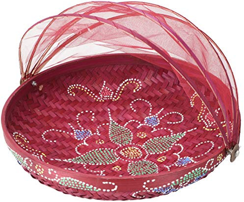 Guru-Shop Zanzariera Cesto di Frutta in 3 Dimensioni - Melanzana/dipinto, Dimensioni: 35 cm Ø, Accessori per la Cucina e Varie