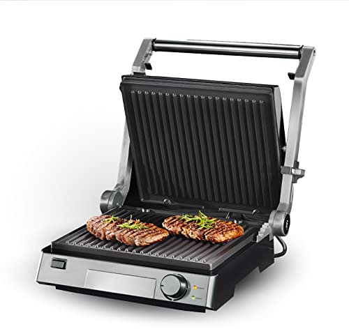 Müller Koch MK-6025 - Parrilla de contacto (2000 W, INOX)