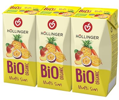Höllinger Bio Multi Sunrise Lot de 24 boîtes de 200 ml