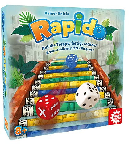 Game Factory 646291 Rapido, aufregendes Würfelspiel für alle Generationen, ab 8 Jahren