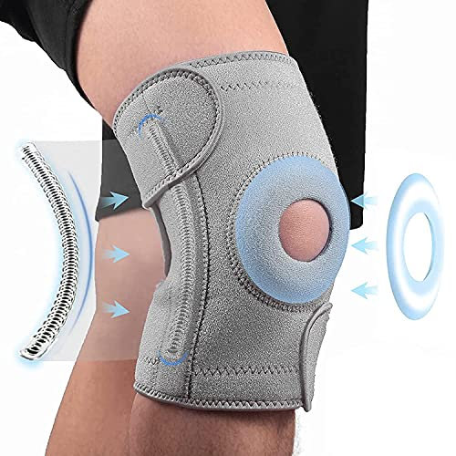 Kniebandage für Frauen Arthritis, Kniebandage für Männer, Frauen, Teenager, verstellbare Beinkompressionsmanschetten für Gelenkschmerzen, Patellasehnen-Knieband zum Laufen