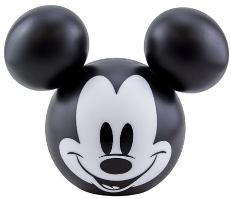 Paladone: Lampada 3D Disney Mickey Mouse - lampada a forma di Topolino, Disney gadget, regalo ufficiale Mickey Mouse