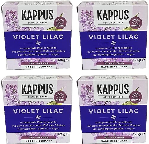 4er Pack Kappus Flieder(Violet Lilac) Seife 4x125g