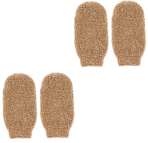minkissy 4pezzi Guanti Esfolianti Per Bagno Per Massaggio e Detersione Della Accessori Per e Benessere Della Casa
