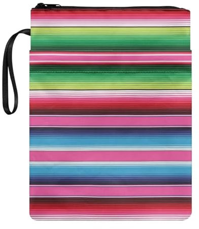 NETILGEN Buchhüllen mit Schlangenmuster für Hardcover, Buchhülle mit Reißverschluss und Tasche, waschbar, wiederverwendbar