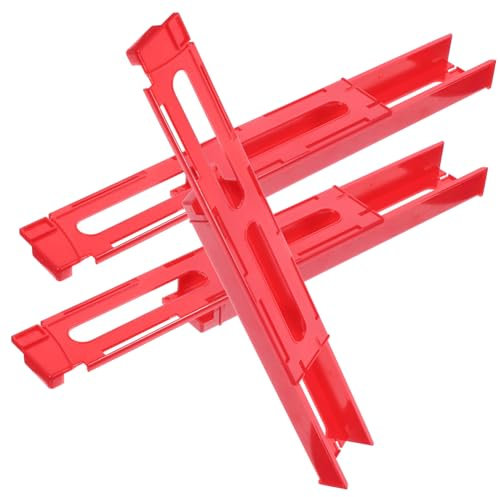 Toyvian 3st Domino-kartenlader Mini-Zug-Domino Domino-Spielzeug Für Kinder Halter Für Domino-kartensteckplatz Zubehör Für Domino-Zug Spielzeugzug Komponente Kleinkind Plastik Automatisch