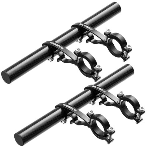 ROCKBROS Bike Handlebar Extender Double Bike Handlebar Bracket Bicycle Handlebar Extension Lightweight Durable for Holding Bicycle Speedometer, GPS, Phone Mount Holder,2Pcs
