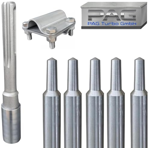 Firma PAG Turbo GmbH® - Heniotech 5m SET Tiefenerder Ø20mm Edelstahl 4VA + Klemme + Schlagkopf SDS Max