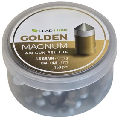 ARMERIAONLINE SINCE 1999 GOLDEN MAGNUM 150 PALLINI 4 5 4.5 45 MM PIOMBINI PER pistola carabina carabine ARIA COMPRESSA GAS CO2 PALLINI