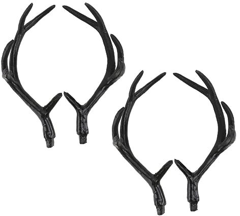 HOLIDYOYO Geweih-stirnband-set 2er-pack Hirschhörner Einzigartiges Bastelzubehör Für Halloween Und Partys