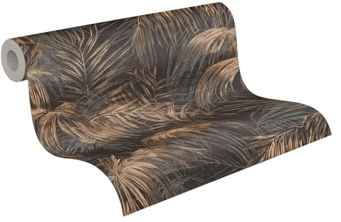 Livingwalls Michalsky 399812 Papier peint intissé Motif palmiers et jungle Noir/beige/marron/gris