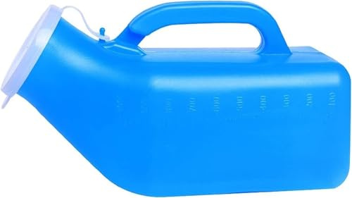 Urinflaschen, tragbares Urinal, Urinalflasche for Männer, mobiles Toilettentöpfchen, Campingtoilette, Reiseurinal for Männer im Freien, Inkontinenz-Pinkelflasche mit langem Hals, durchsichtiger Kunsts