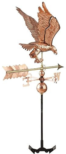 Kupfer-Wetterfahnen für Dächer, Metallmaterial, Habichtsform, Wetterfahnen für Hof, Garten, Garage, Dekoration, Höhe 131 cm