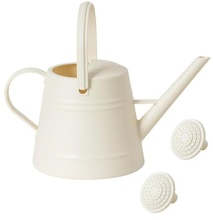Sharplace Gießkanne 3,8 l Gartengießkanne für den Innen- & Außenbereich, Blumengießkanne aus Kunststoff, Gießkanne mit abnehmbarer Sprühdüse zum Gießen von Blumen, Pflanzen, Bäumen, Grünpflanzen, Weiß