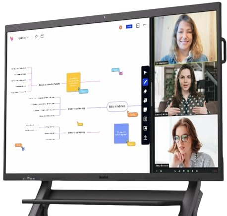NearHub S75 PRO Interaktives Whiteboard 4K 75 Win11 16+128GB,Wandhalterung | 16+128GB, KI 4K-Kamera,40-Punkt-Multitouch, 8 Mics mit Geräuschunterdrückung,Zoom Rooms & Microsoft Teams,Cloud Whiteboarding