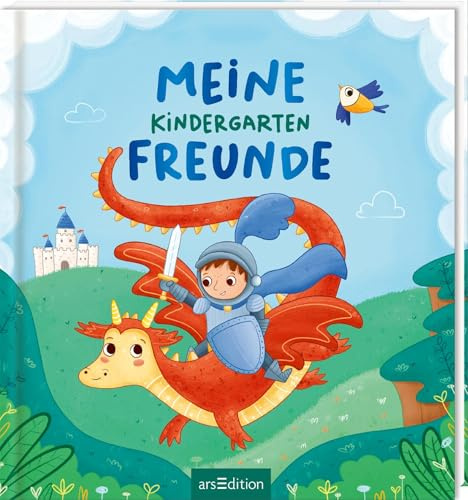 Meine Kindergartenfreunde – Ritter und Drachen: Freundebuch ab 3 Jahren für Kindergarten und Kita, Ritter-und Drachenfans